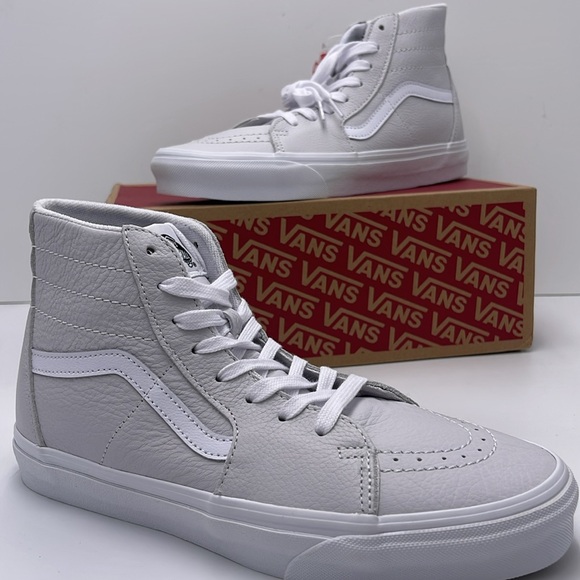 Vans WMNS White High-Top Sneakers Sk8-Hi Tapered
Leather Nimbus Cloud - Picture 14 of 16
